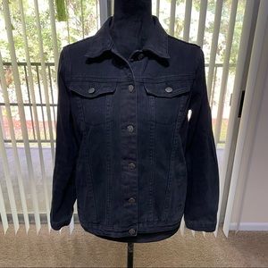 Thread & Supply Women’s Black Button Jean Jacket Size Large